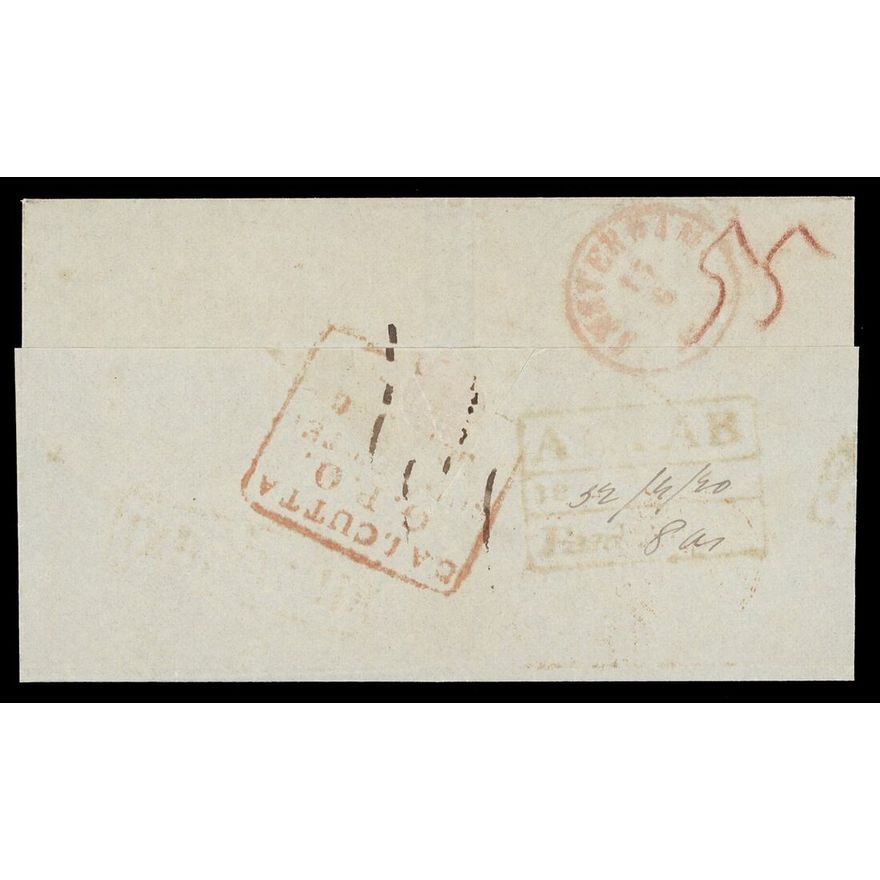 Akyab FP 4 pre-1854 cover, Spink lot 13