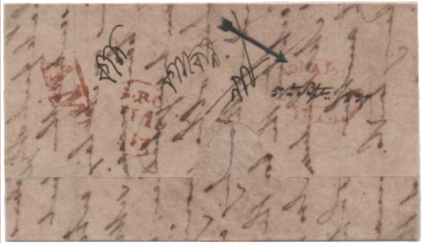COV-2427 — 19 September 1837 Sholapoor HG 1A pre-stamp cover