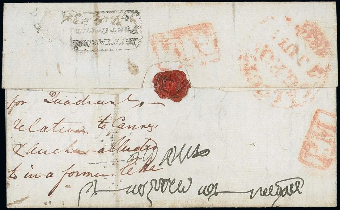 2 July 1834 Chittagong HG 2 pre stamp cover — COV-560