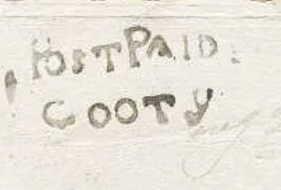 HG 1 handstamp from Gooty