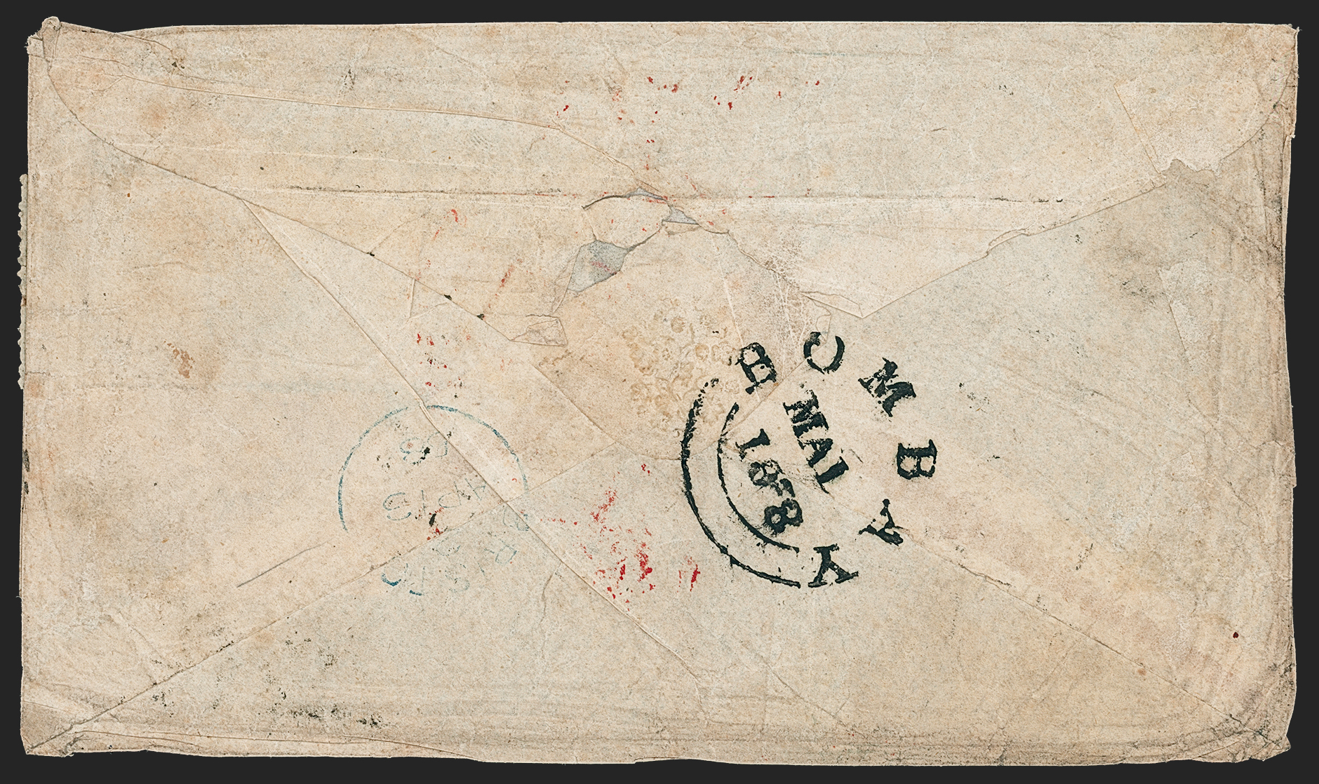 Pre-stamp cover of India — Kirkee HG 5, scan 2 (COV-5664)