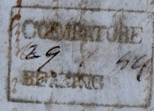 Coimbatore HG 4 handstamp