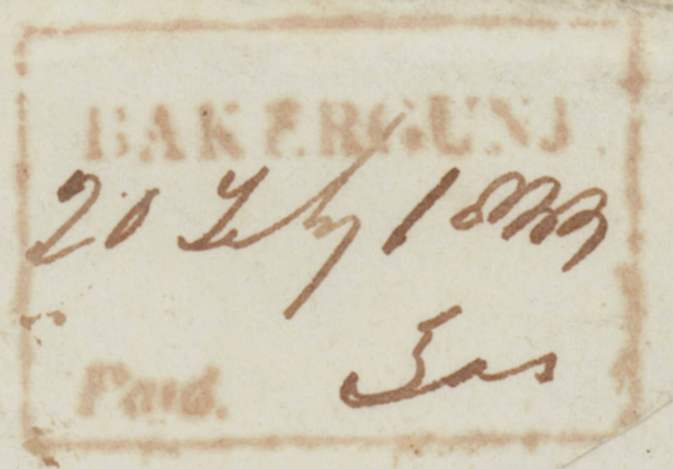 HG 2 handstamp from Backergunge