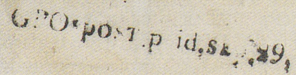 HG 7 handstamp from Calcutta