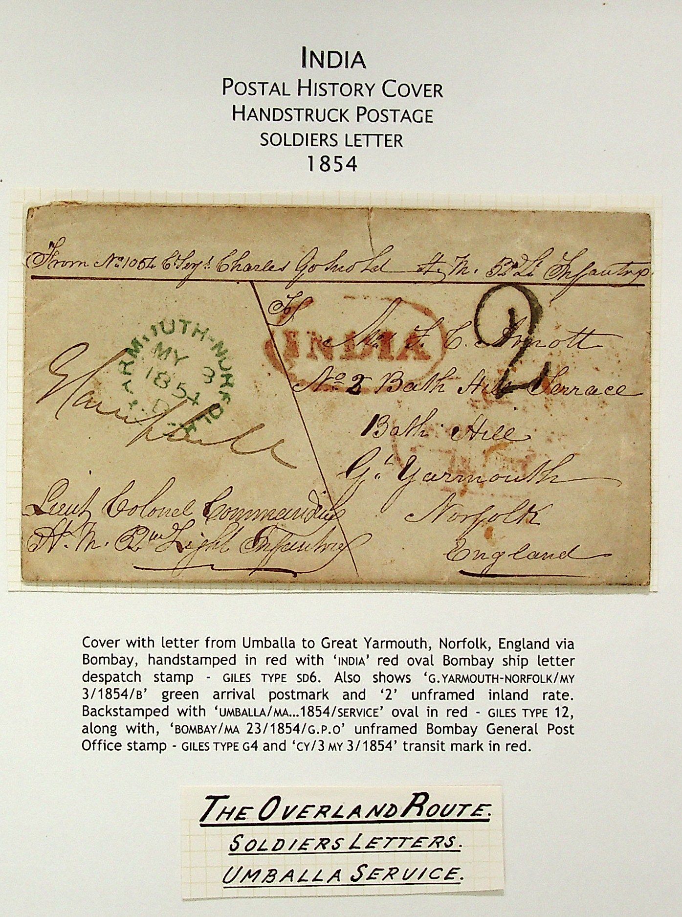 Umbalah HG 12 pre stamp cover — scan 2 (COV-3638)