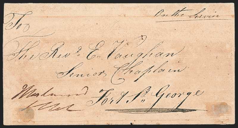 Vizagapatam HG 3 pre stamp cover — back (COV-700)