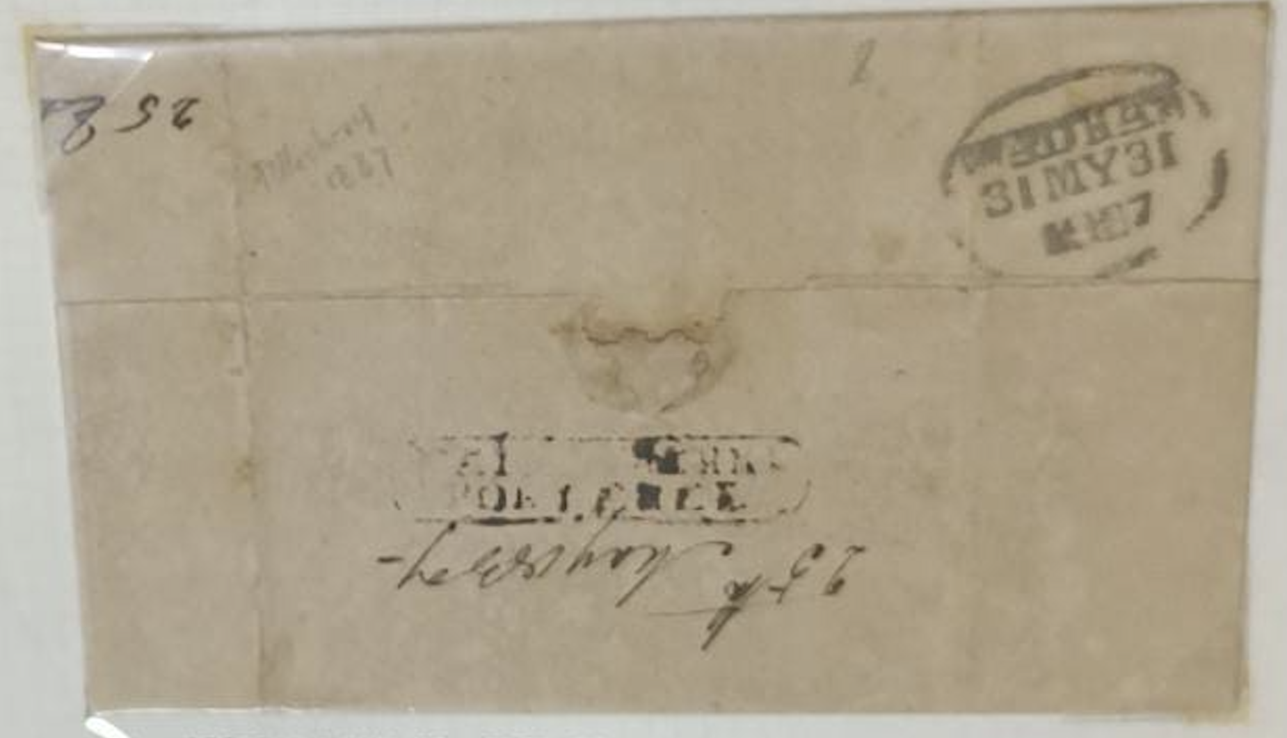 25 May 1837 Tellicherry HG 4 pre stamp cover — COV-2727