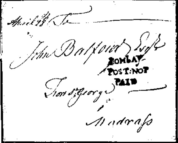 Bombay HG A pre stamp cover — COV-4503