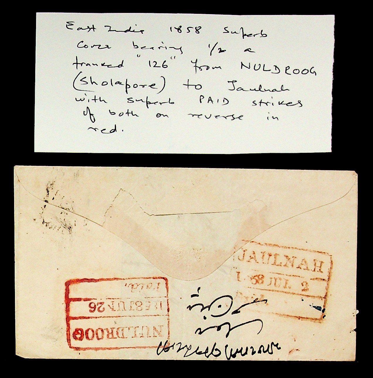 1858 Nuldroog HG 1 pre stamp cover — COV-4459