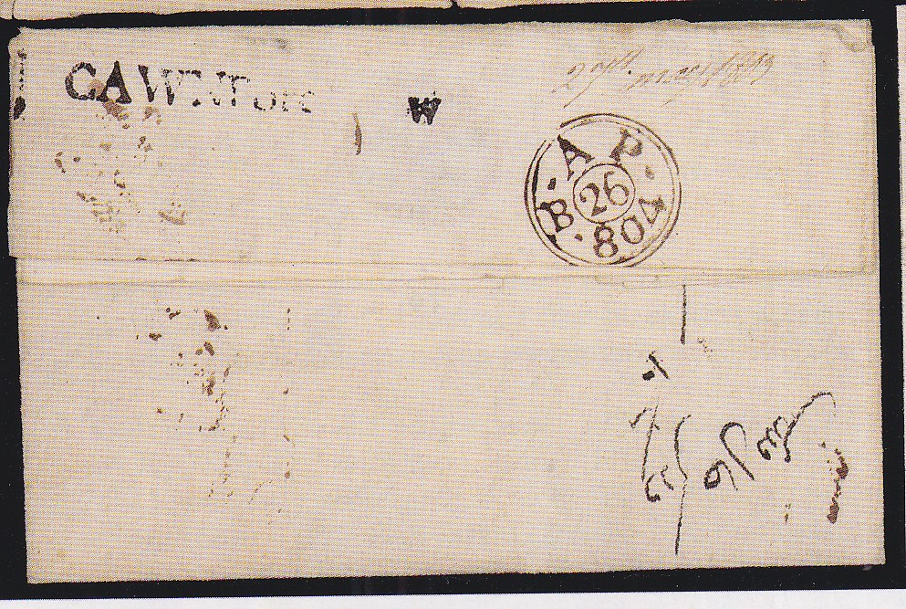 Cawnpore HG 1 pre stamp cover — scan 2 (COV-1061)