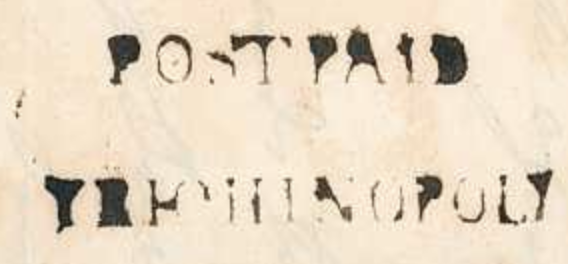 HG 1 handstamp from Trichinopoly