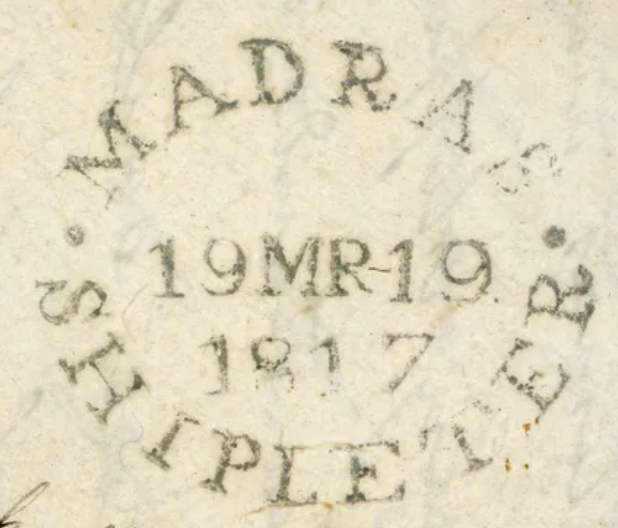 Madras SD6 handstamp