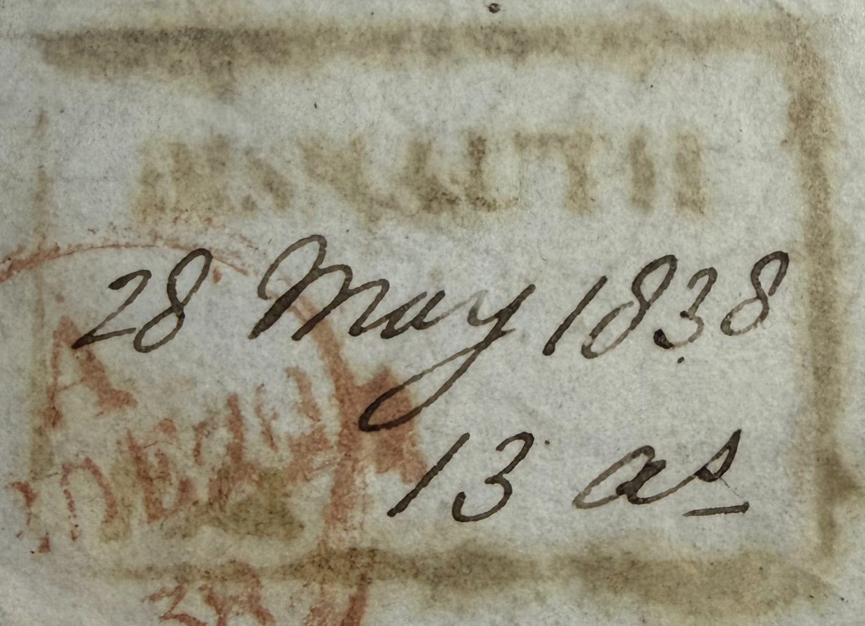 HG 1 handstamp from Bishauth