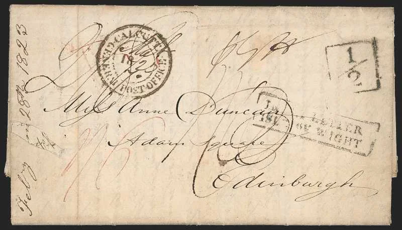 Moongyr HG 1 pre stamp cover — back (COV-281)