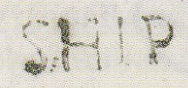 SR1 handstamp from Calcutta