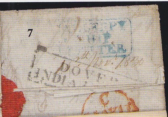 15 November 1830 Alleppy HG 1 pre stamp cover — COV-1024