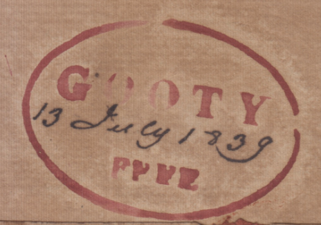 HG 3 handstamp from Gooty