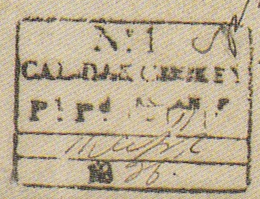 HG 17 handstamp from Calcutta