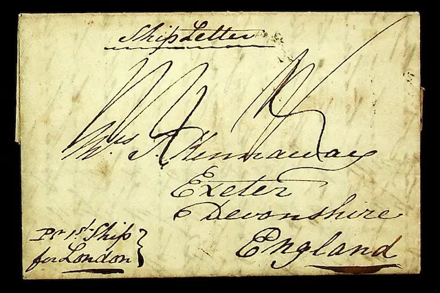 Muttra HG 1 pre stamp cover — back (COV-3588)