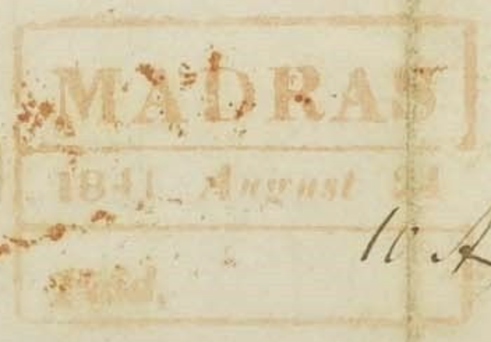 Madras HG 19a handstamp