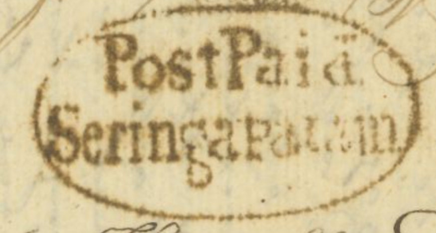 HG 3 handstamp from Seringapatam