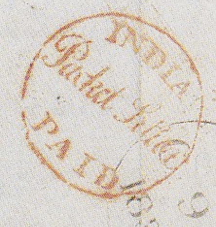 SD3 handstamp from Bombay