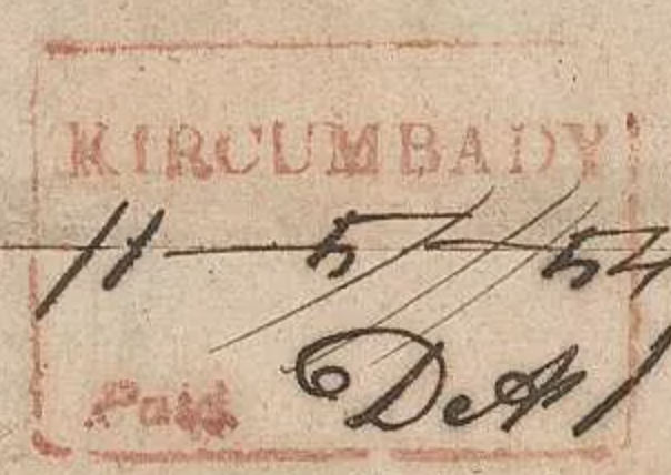 HG 1 handstamp from Kircumbady