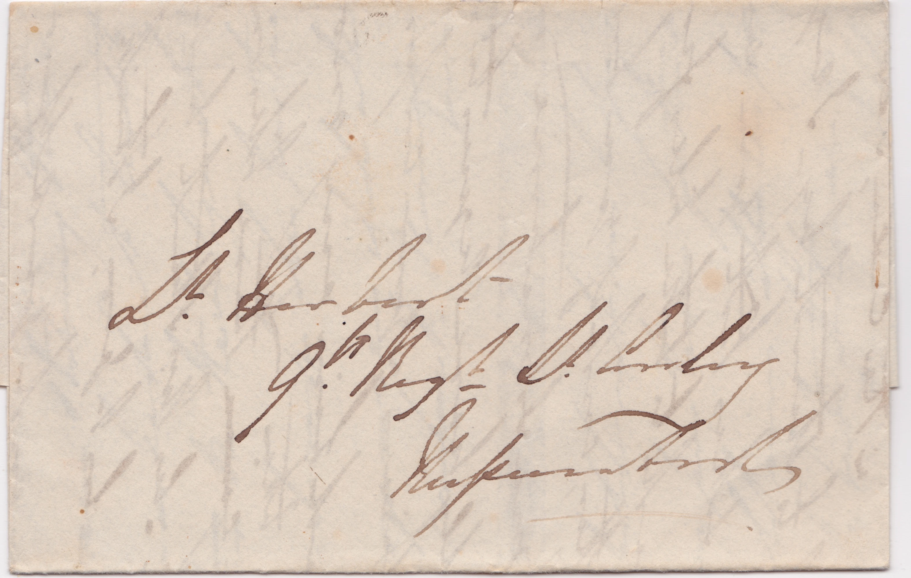 Nuseerabad HG 2 pre stamp cover — back (COV-955)