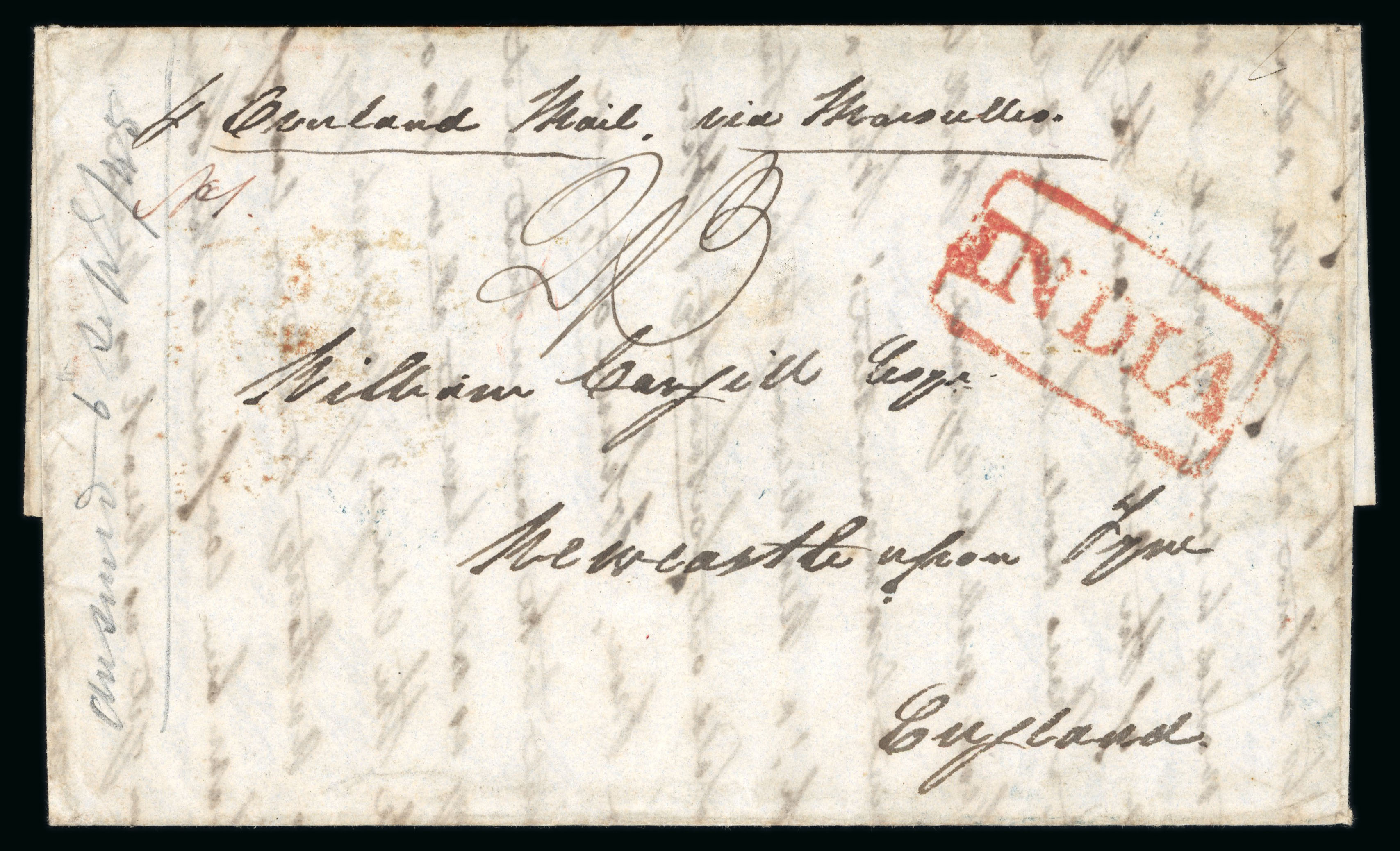 Pre-stamp cover of India — Calcutta SD16, scan 3 (COV-4959)