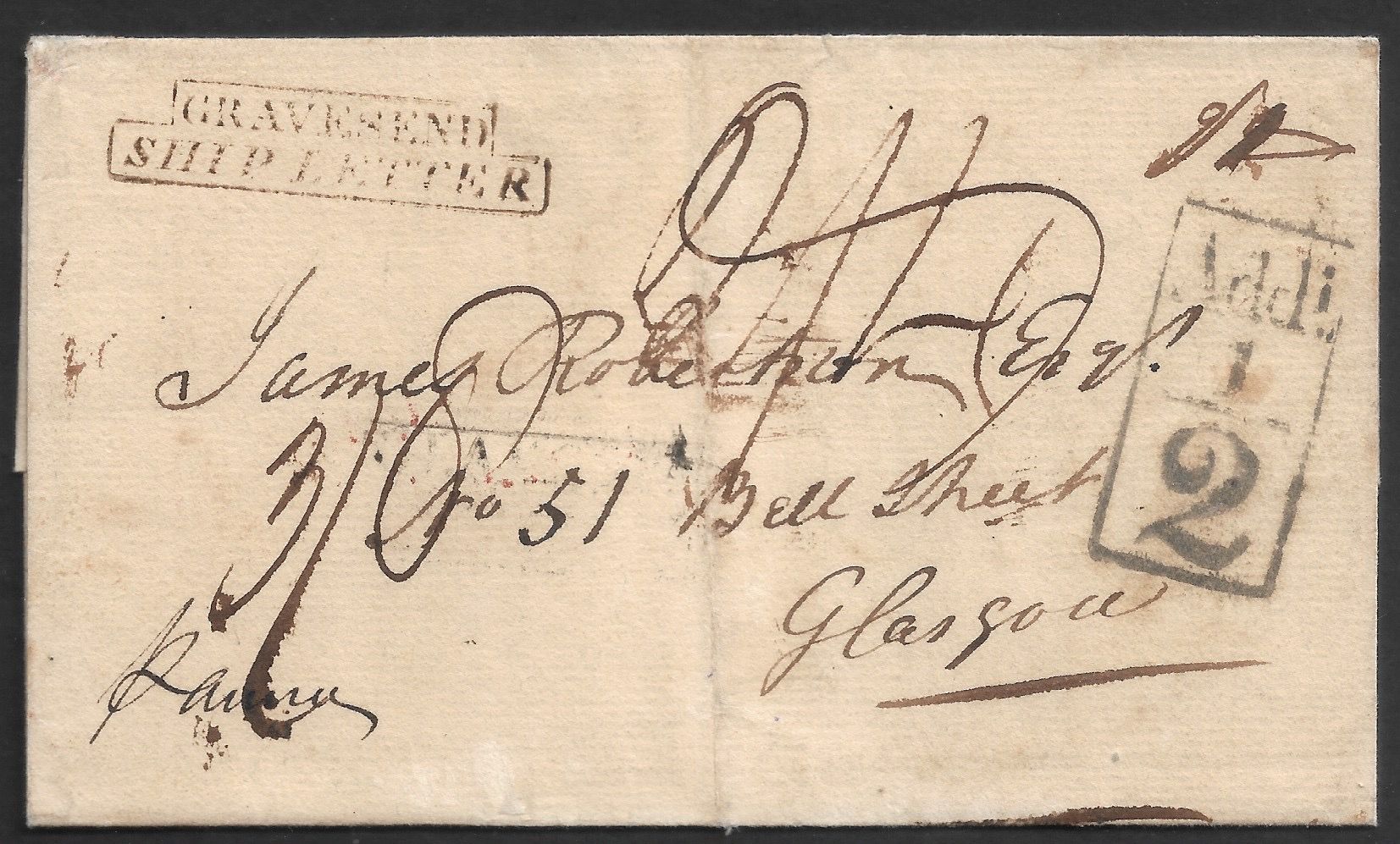 Bombay HG 4 pre stamp cover — scan 2 (COV-3938)