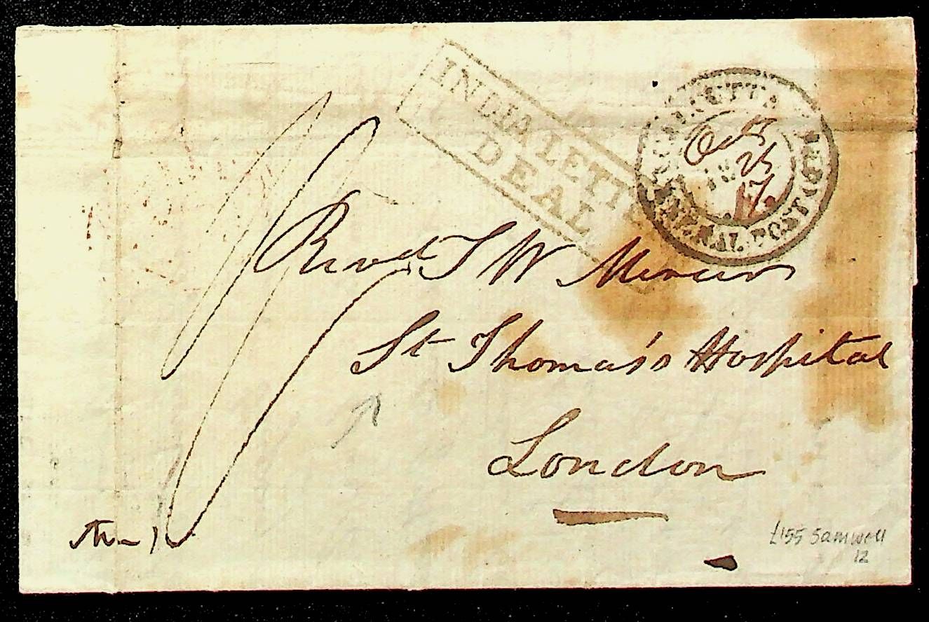 1825 Cawnpore HG 4 pre stamp cover — COV-3897