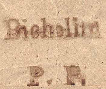 Bicholim FP 4 — pre-1854 Indian handstamp, —