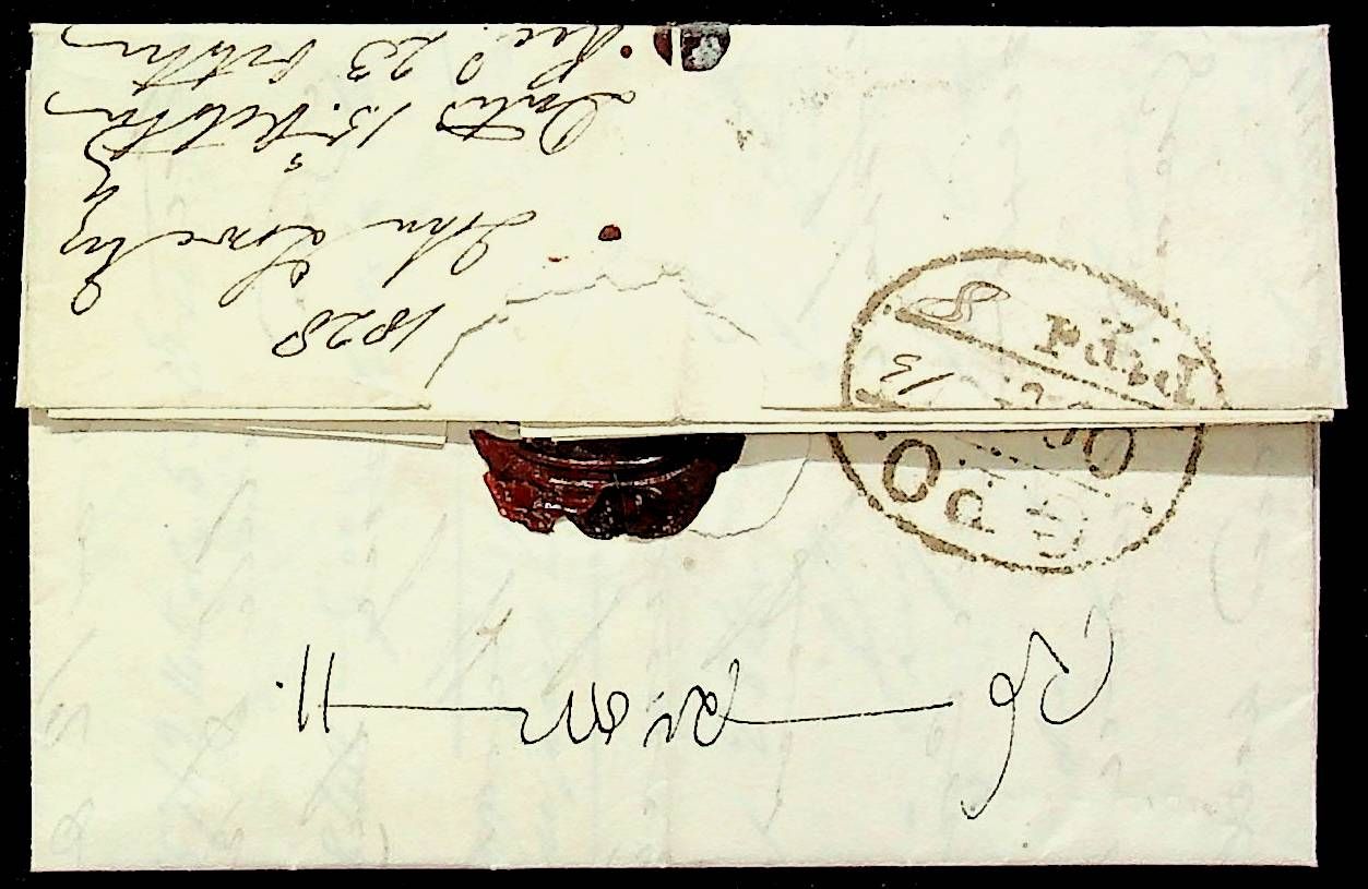 Calcutta HG 15 pre stamp cover — scan 2 (COV-3785)