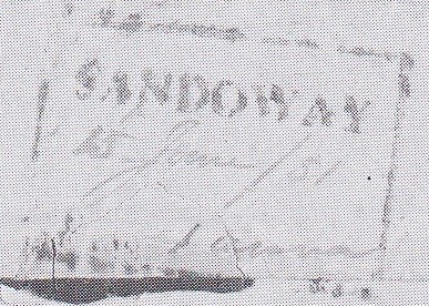 FP 1 handstamp from Sandoway
