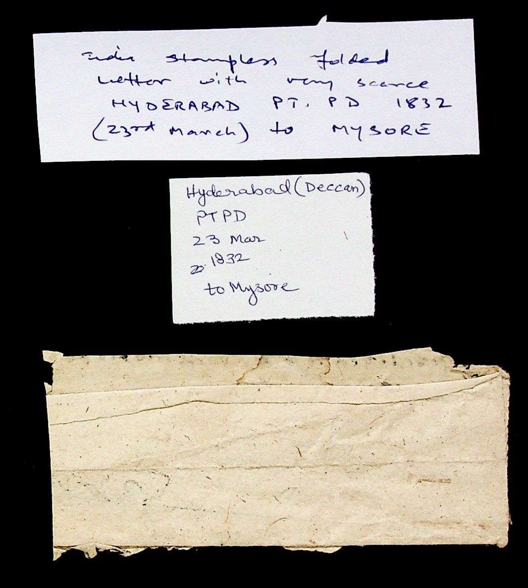 Hyderabad HG 4 pre stamp cover — scan 2 (COV-3853)