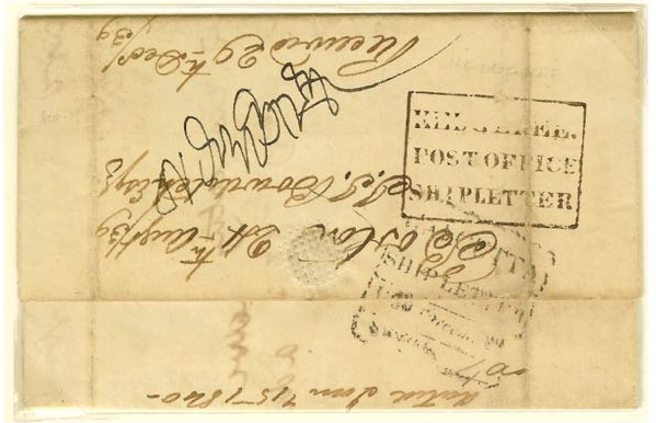 24 August 1839 Kedgeree S4 pre stamp cover — COV-4187