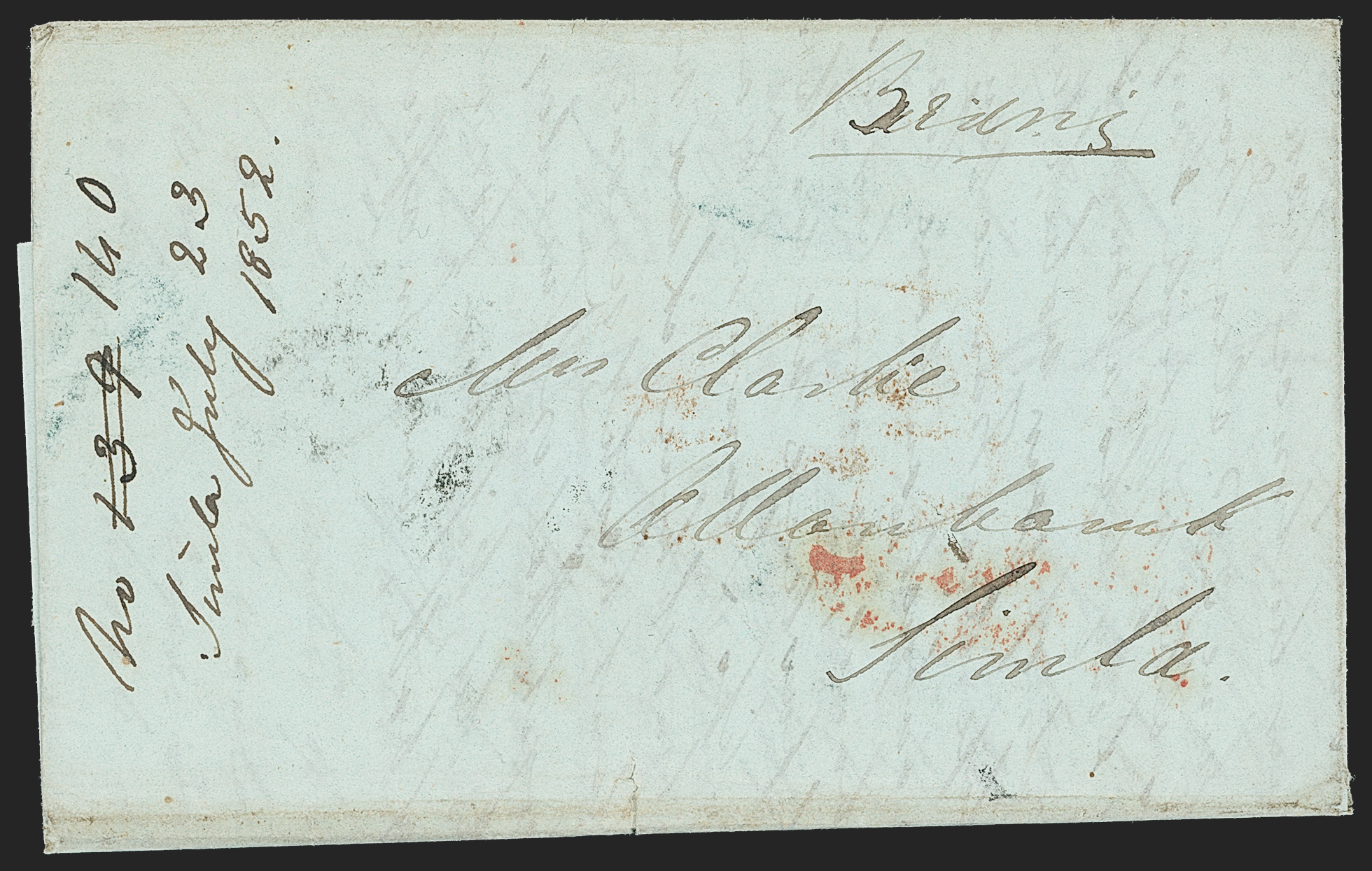 Pre-stamp cover of India — Gujranwala HG 1, scan 2 (COV-5355)
