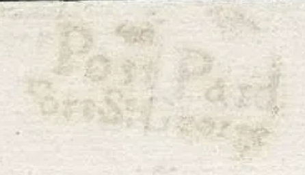 HG 1 handstamp from Madras