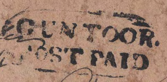 HG 2 handstamp from Guntoor