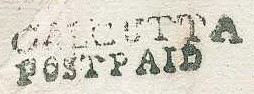 HG 1a handstamp from Calcutta