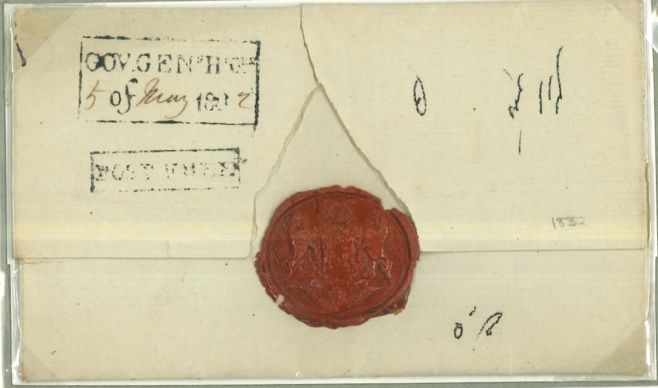 5 May 1832 Governor General's Headquarters HG 1 pre stamp cover — COV-2687