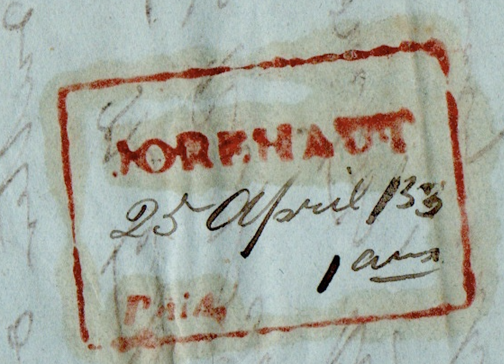 HG 1 handstamp from Jorehaut