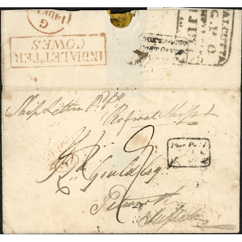 1832 Chittagong HG 3 pre stamp cover — COV-624