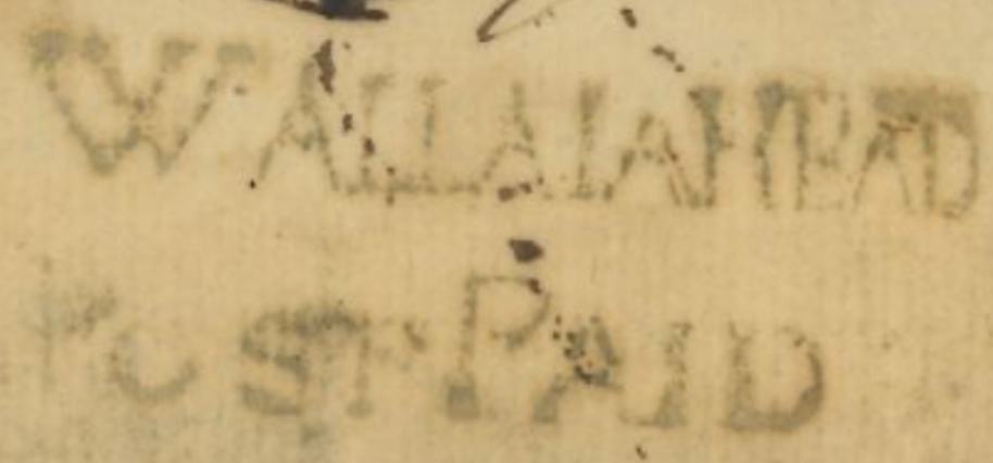 HG 1 handstamp from Wallajahabad