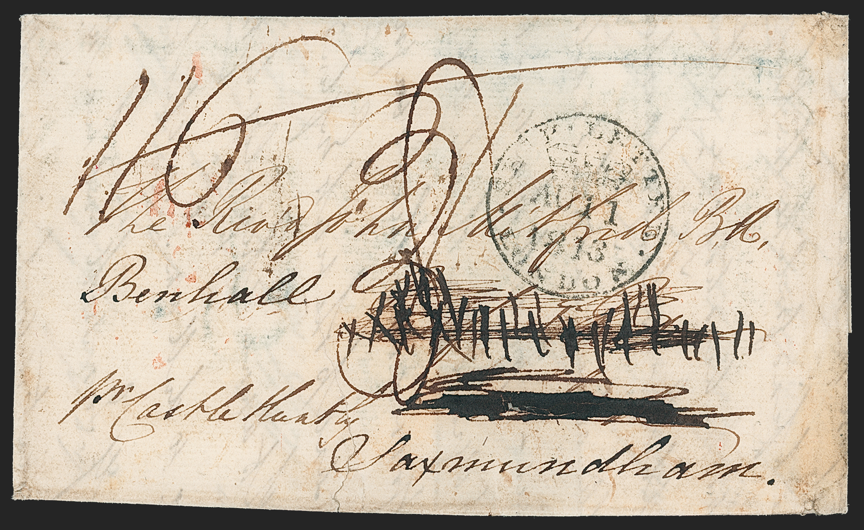 Pre-stamp cover of India — Sewarah HG 1, scan 2 (COV-5312)