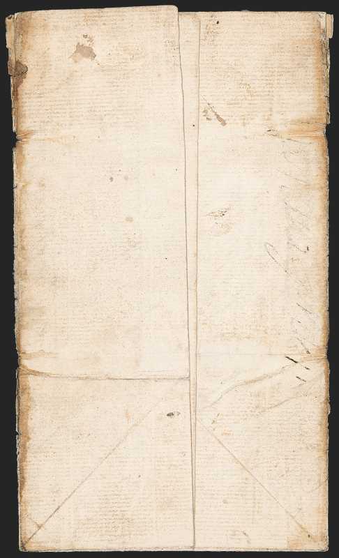 Pondicherry HG 2 pre stamp cover — back (COV-703)