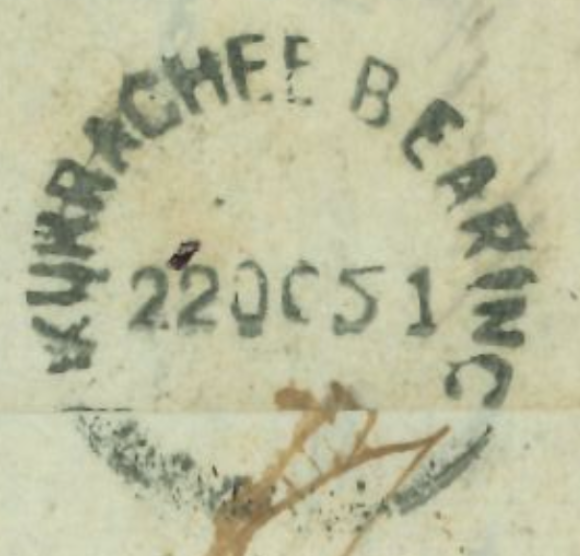 HG 6 handstamp from Karatchee
