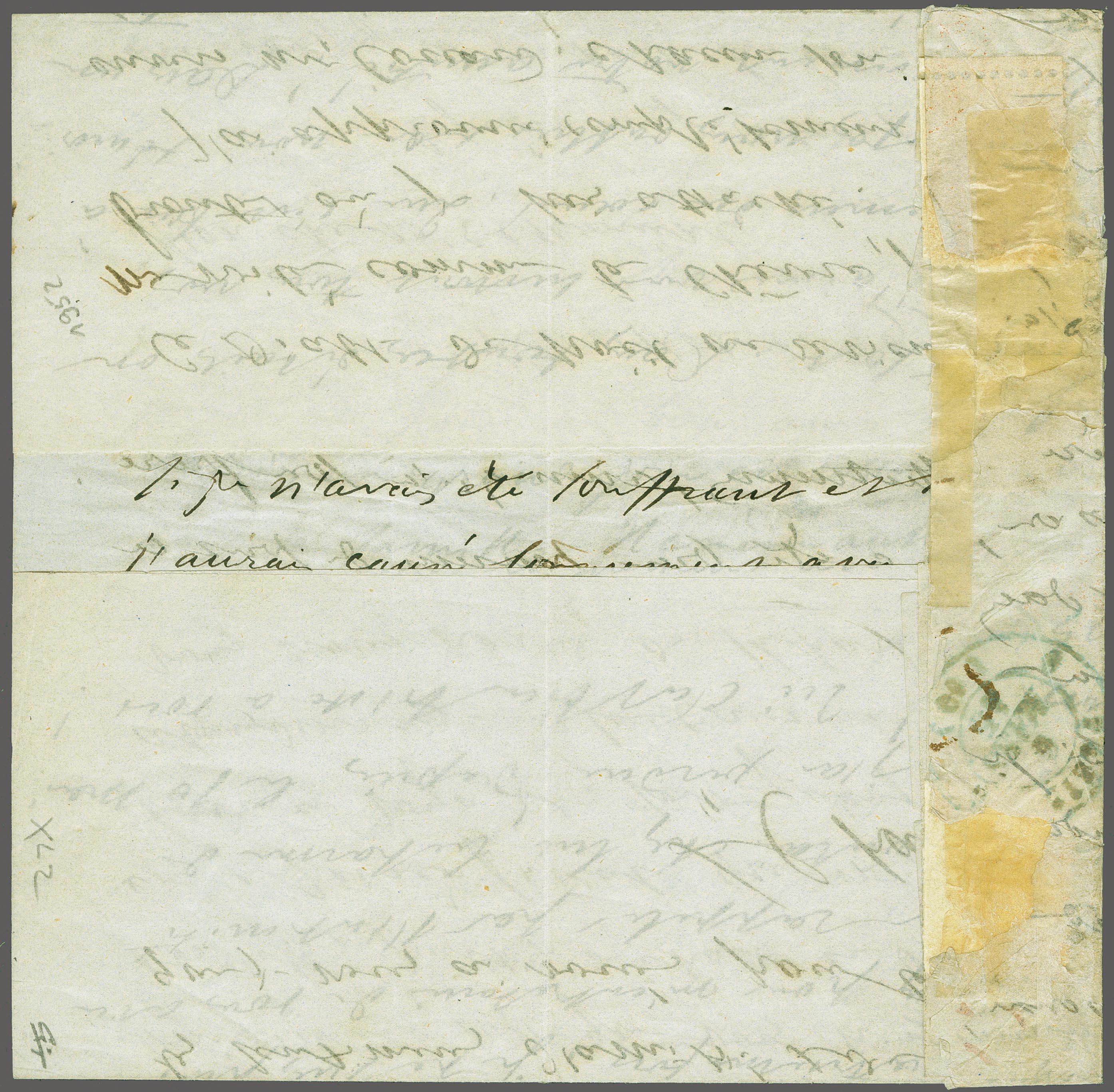 Karical HG 1 pre stamp cover — back (COV-607)
