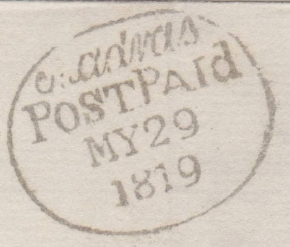 Madras HG 11 handstamp
