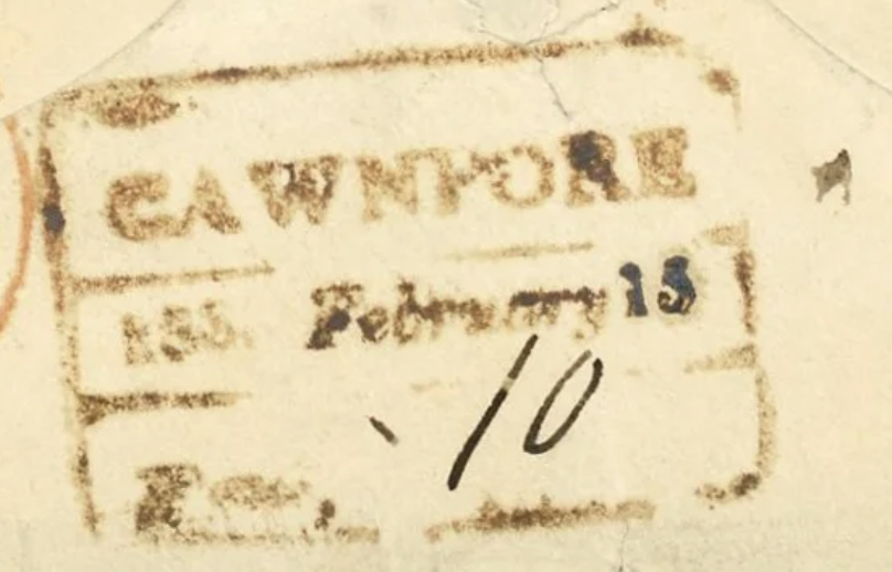 HG 9 handstamp from Cawnpore